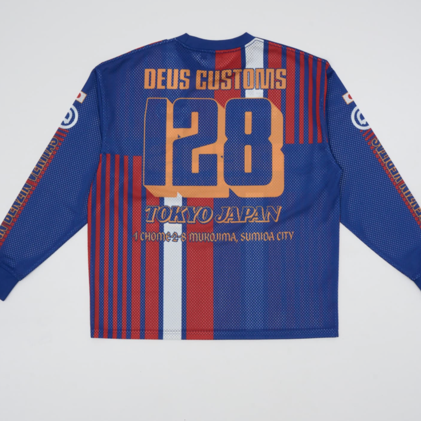 Deus Ex Machina Lay Off Moto Jersey Sodalite Blue