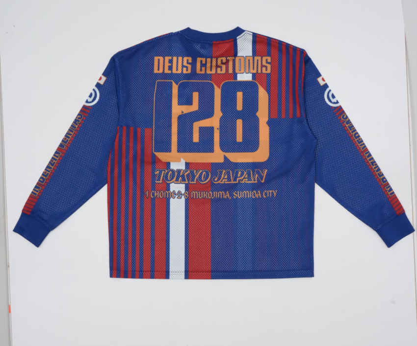 Deus Ex Machina Lay Off Moto Jersey Sodalite Blue