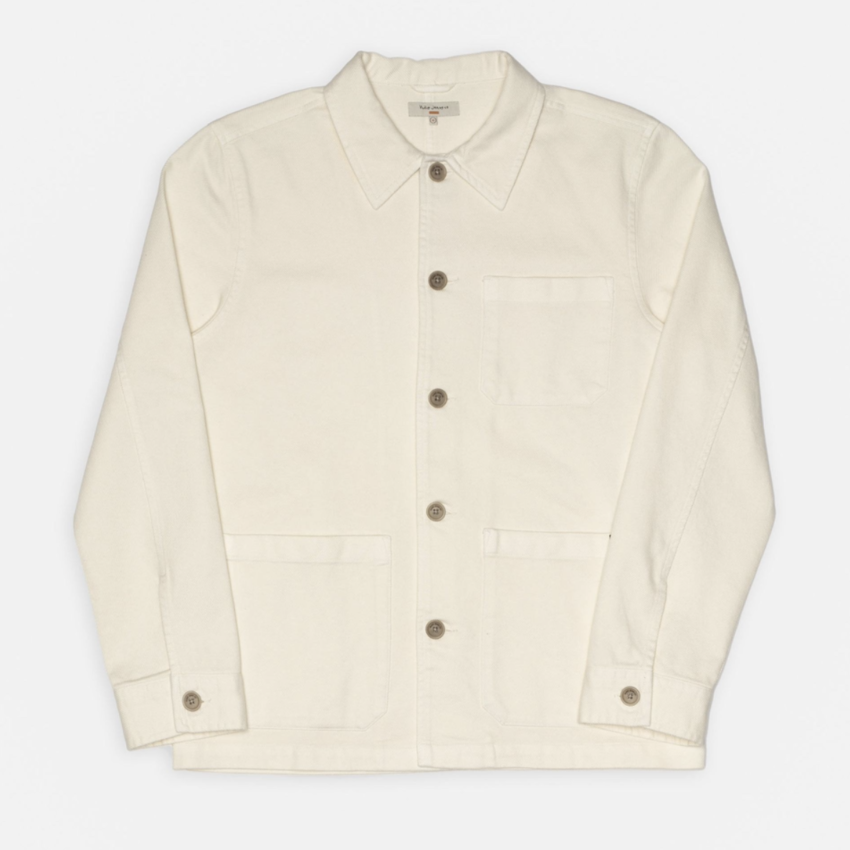 Nudie Jeans Barney Worker Jacket Ivory