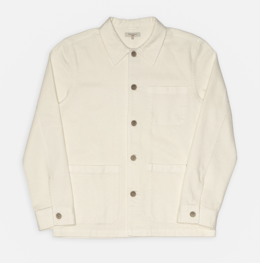 Nudie Jeans Barney Worker Jacket Ivory