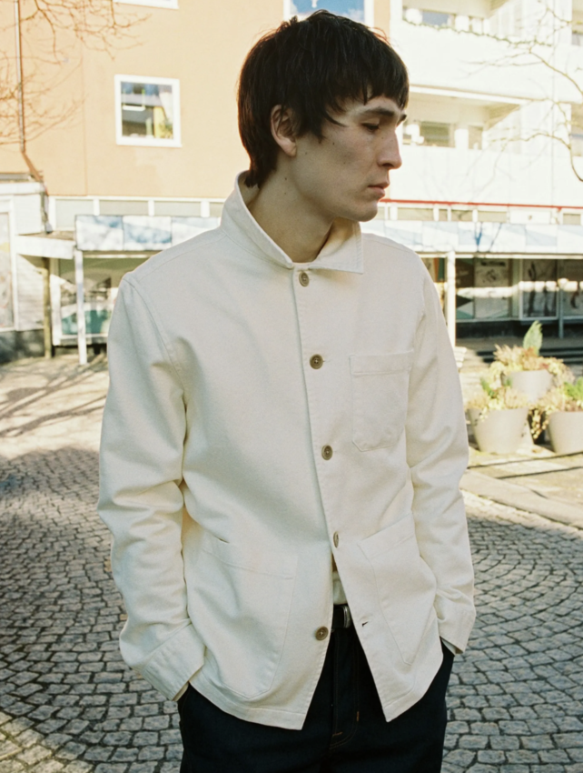 Nudie Jeans Barney Worker Jacket Ivory