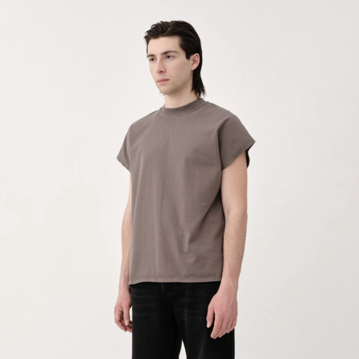 Won Hundred Creed Tee Charcoal Gray