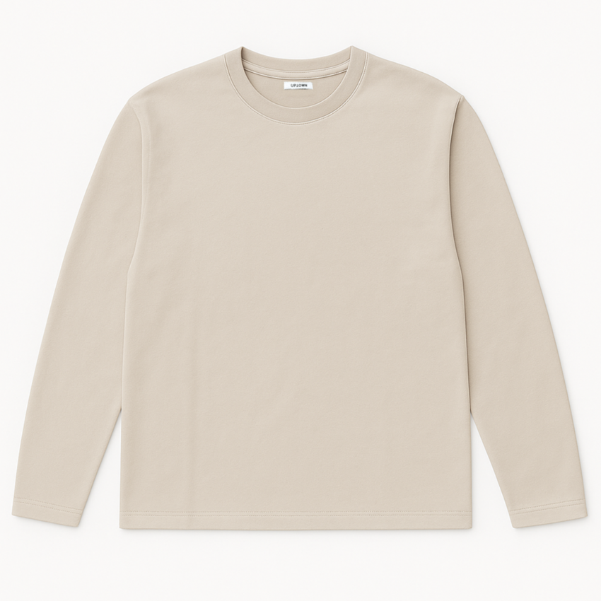 UPTOWN x Baretta LS UPTOWN Tee Brilliant Beige