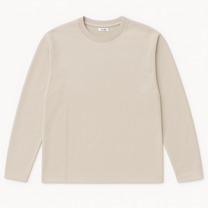 UPTOWN x Baretta LS UPTOWN Tee Brilliant Beige