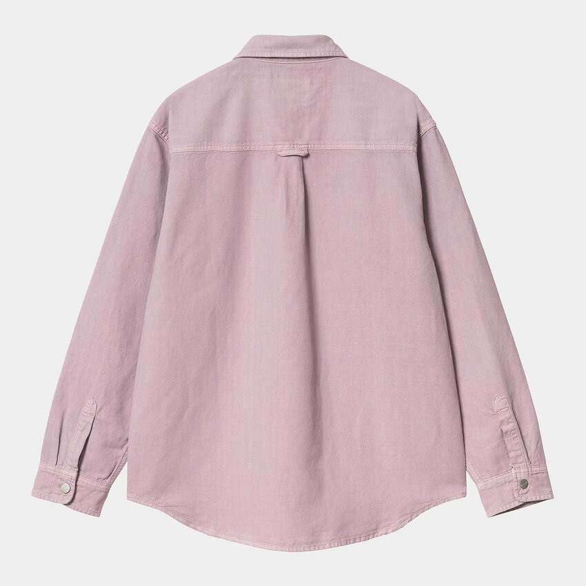 Carhartt WIP Walter Shirt Jacket Garment Dyed Pink Fog