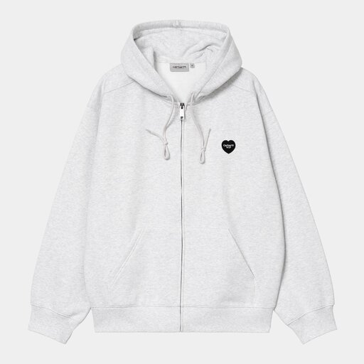 Carhartt WIP Hooded Heart II Hartt Sweat Jacket Ash Heather