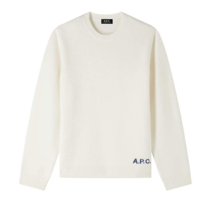 A.P.C. Paris Edward Jumper Ecru