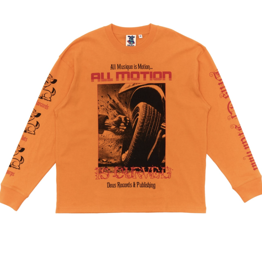 Deus Ex Machina Dancing Ghost Longsleeve Persimmon Orange