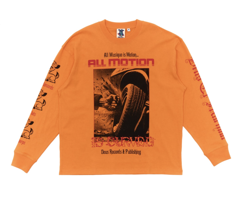 Deus Ex Machina Dancing Ghost Longsleeve Persimmon Orange