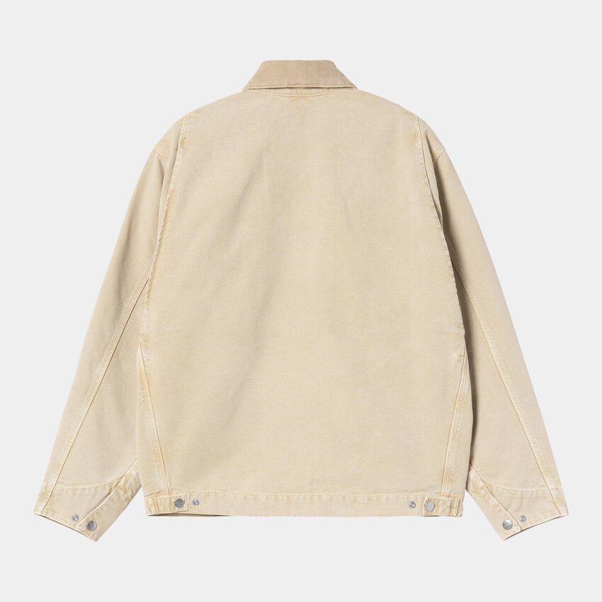 Carhartt WIP OG Detroit Jacket Chalk Wash Dusty H Brown