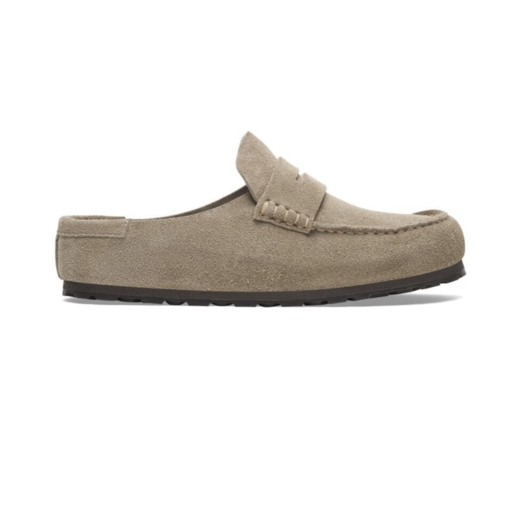 Birkenstock Naples Wrapped Suede Leather Taupe
