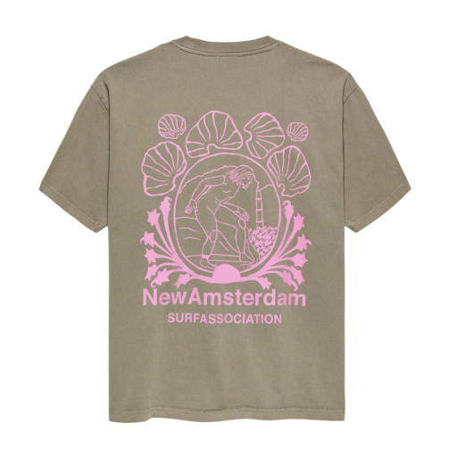 New Amsterdam Surf Association  Lost Surfer Tee Taupe
