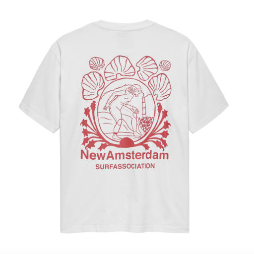 New Amsterdam Surf Association  Lost Surfer Tee White