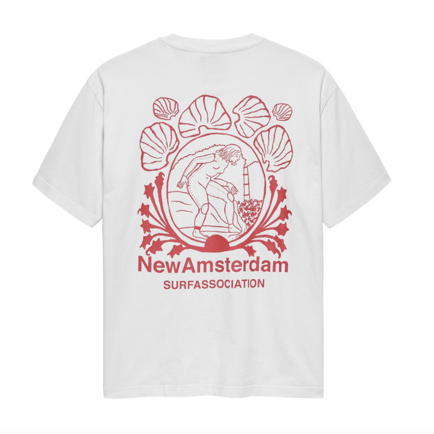 New Amsterdam Surf Association  Lost Surfer Tee White