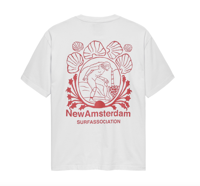 New Amsterdam Surf Association  Lost Surfer Tee White