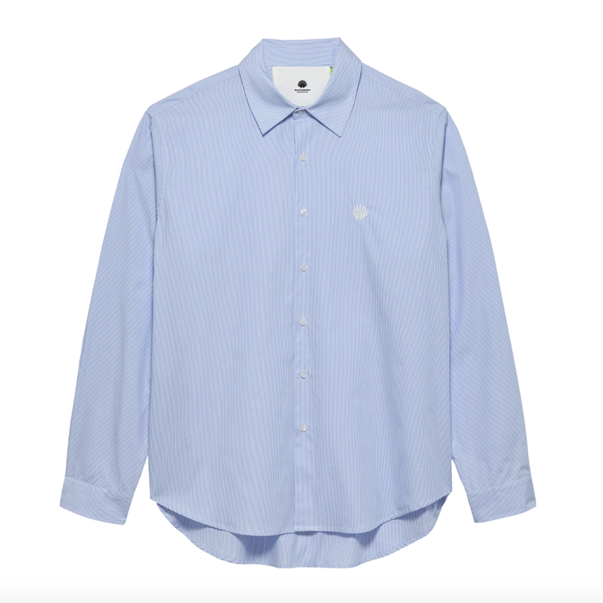 New Amsterdam Surf Association  Beach Shirt Blue/White