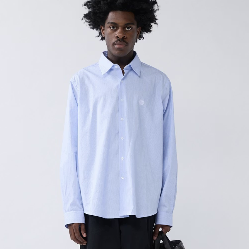 New Amsterdam Surf Association  Beach Shirt Blue/White