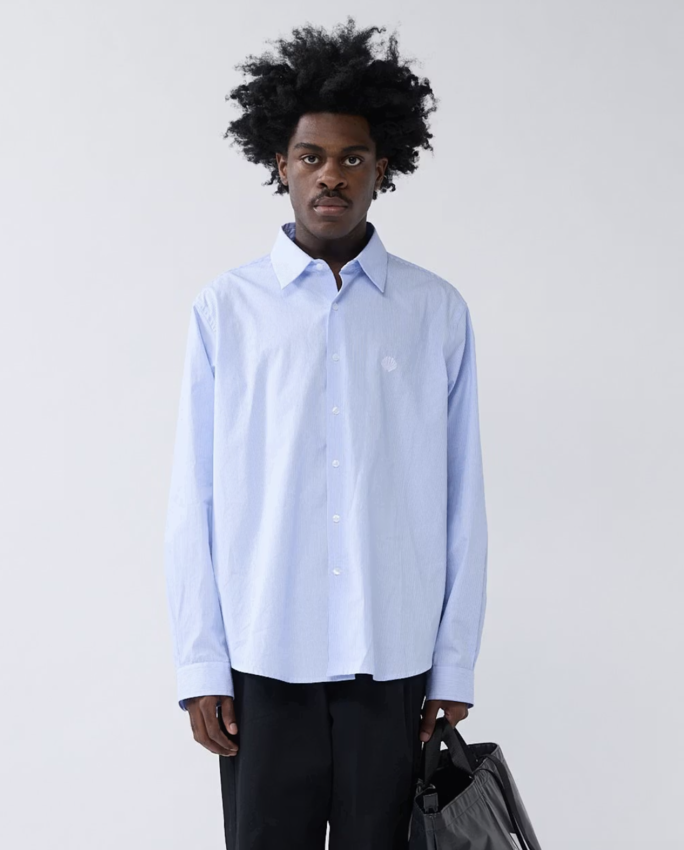 New Amsterdam Surf Association  Beach Shirt Blue/White