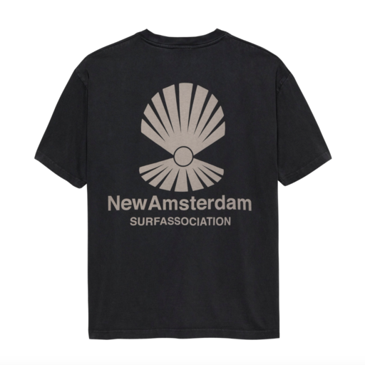 New Amsterdam Surf Association  Oyster Tee Black