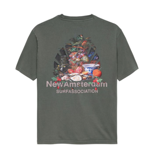 New Amsterdam Surf Association  Buffet Tee Shark Green