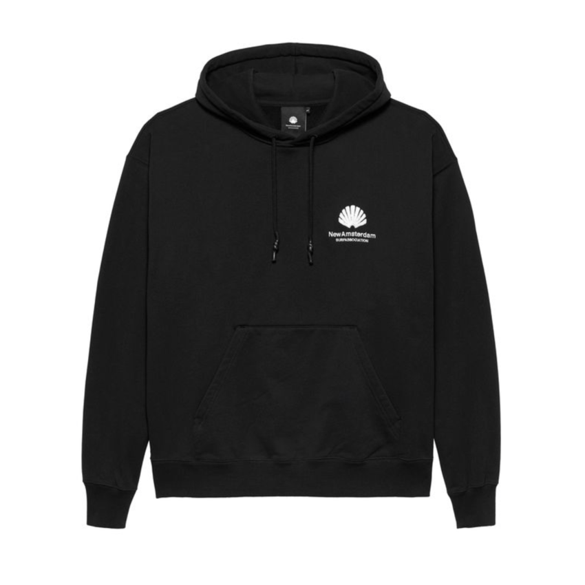 New Amsterdam Surf Association  Logo Hoodie Black/White
