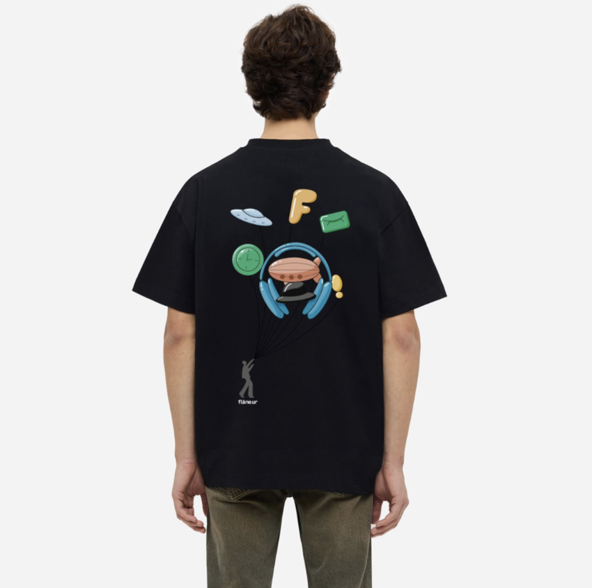 Flaneur Homme Inflatables T-Shirt Black
