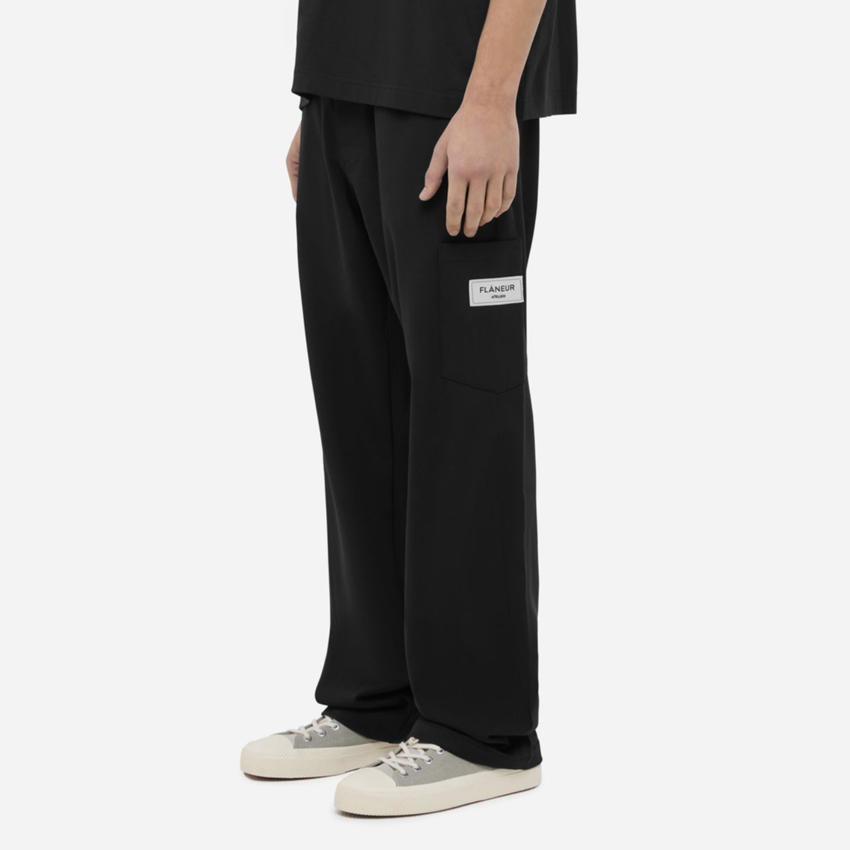 Flaneur Homme Atelier Tailored Trousers Black