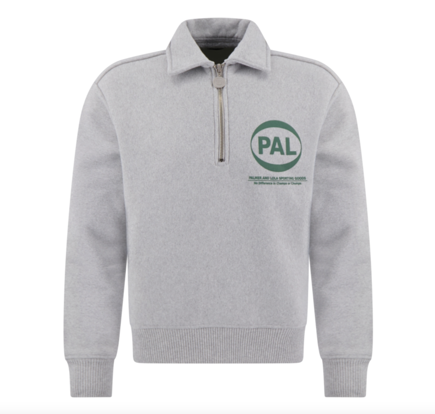 PAL Sporting Goods Company Half Zip Light Gray Sage