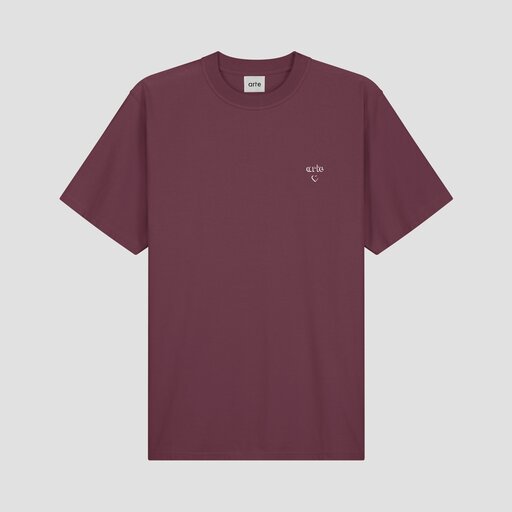ARTE Antwerp Arte Heart T-Shirt Bordeaux