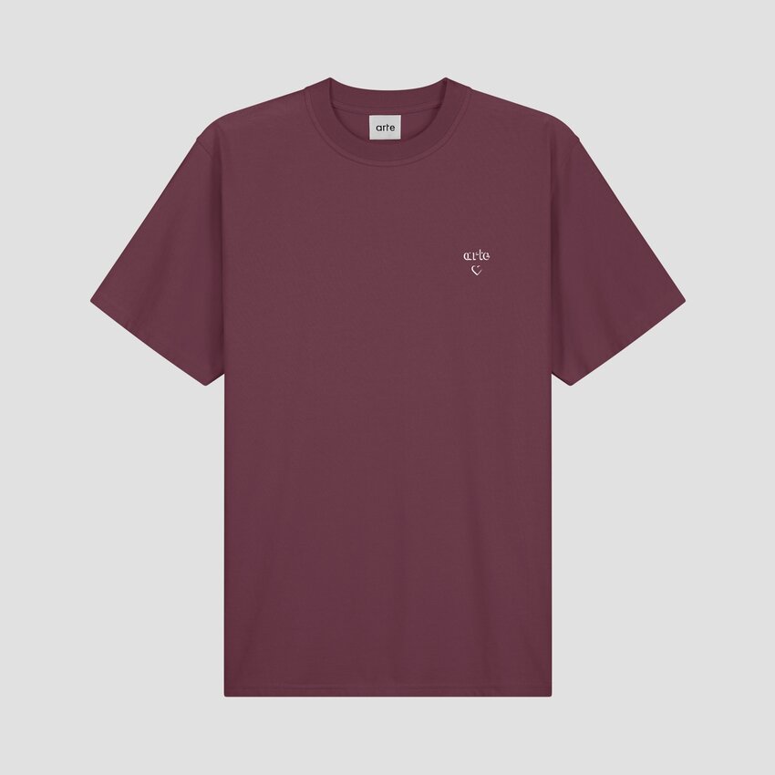 ARTE Antwerp Arte Heart T-Shirt Bordeaux