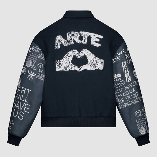 ARTE Antwerp Art Saves College Jacket Navy