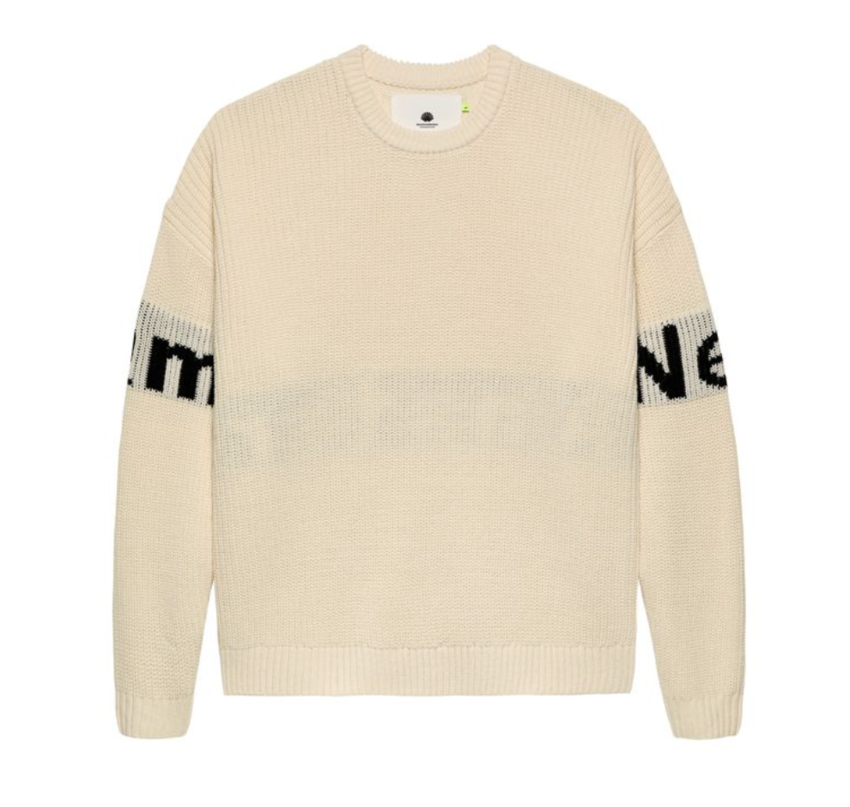 New Amsterdam Surf Association  Name Crew Knit Ecru/Black