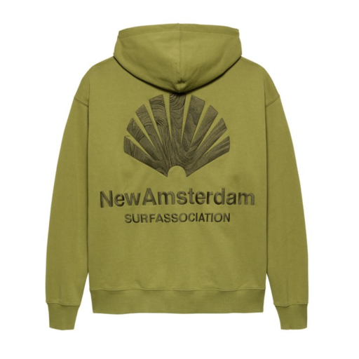 New Amsterdam Surf Association  Logo Hoodie Moss/Olive