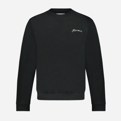 Flaneur Homme Signature Sweater Black