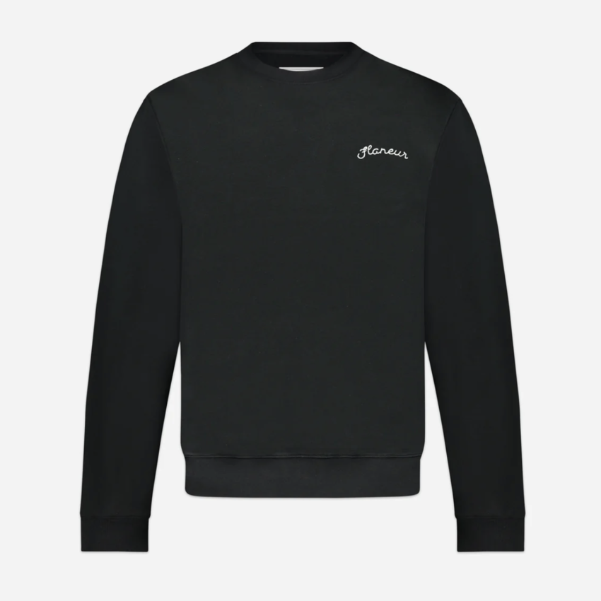 Flaneur Homme Signature Sweater Black