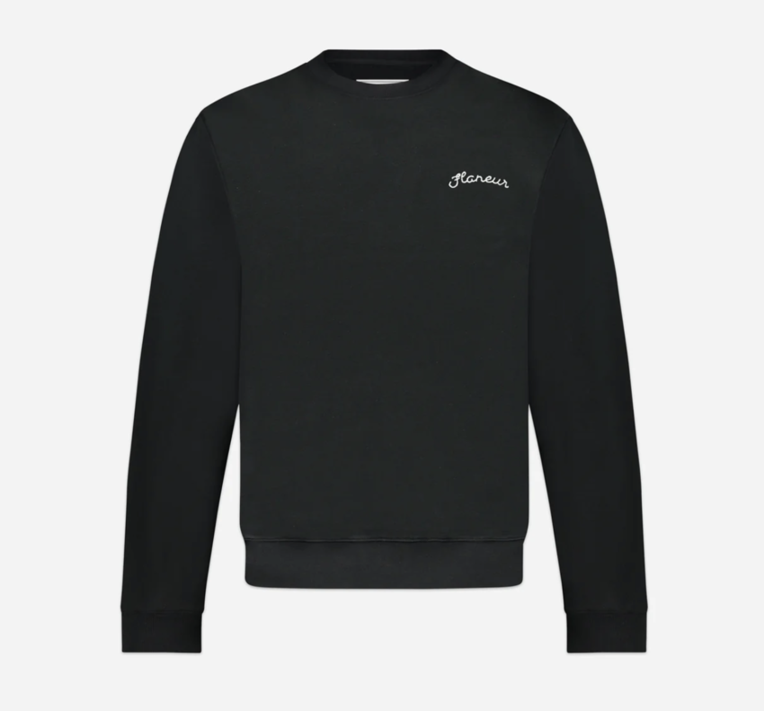 Flaneur Homme Signature Sweater Black
