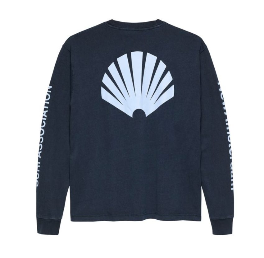 New Amsterdam Surf Association  Logo Longsleeve Navy/Denim Blue