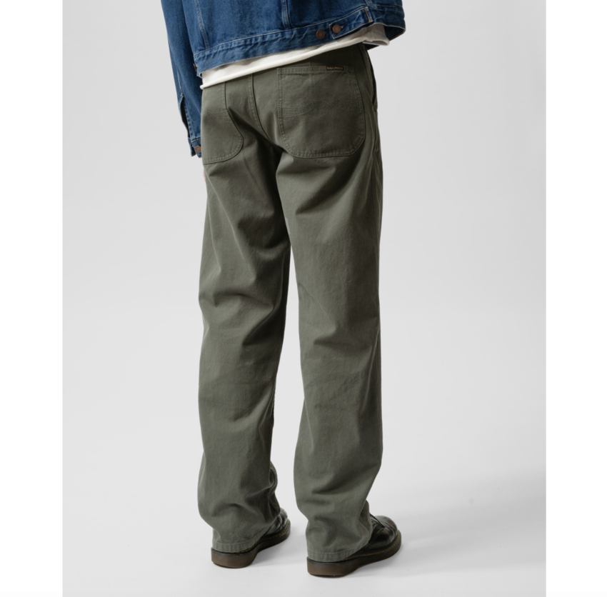 Nudie Jeans Tuff Tony Pants Duck Canvas Fir Green