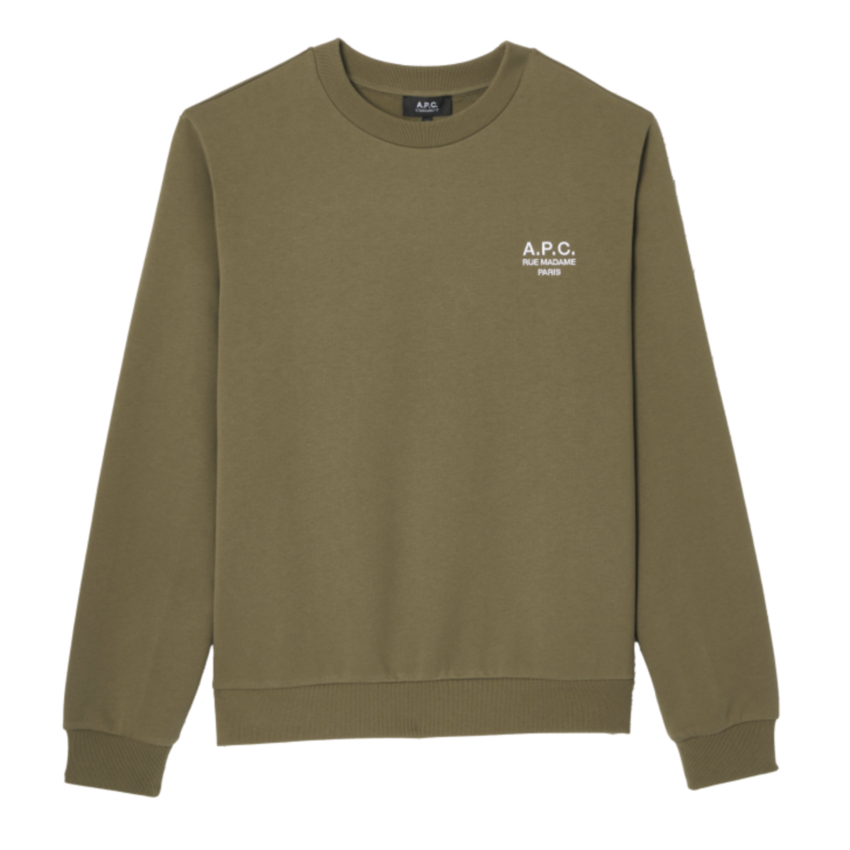 A.P.C. Paris Standard Rue Madame Sweat Khaki/White