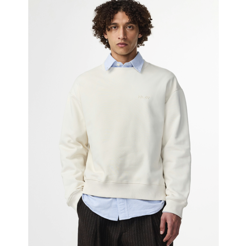 NN.07 David 3014 Sweatshirt Ivory