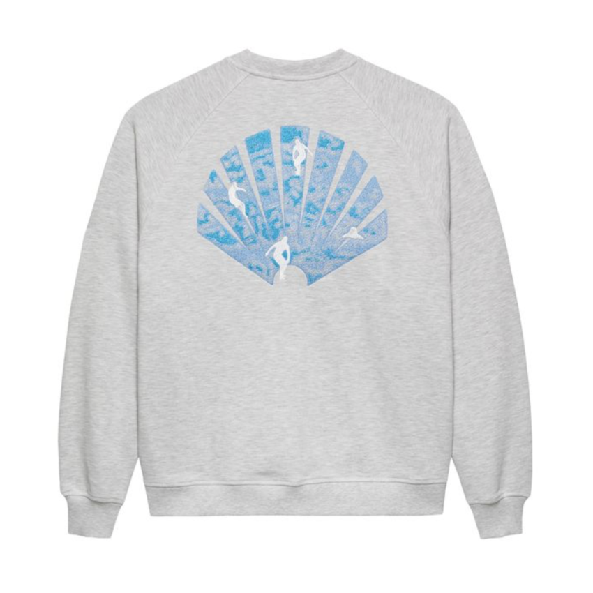 New Amsterdam Surf Association  Sea Glow Crewneck Ash