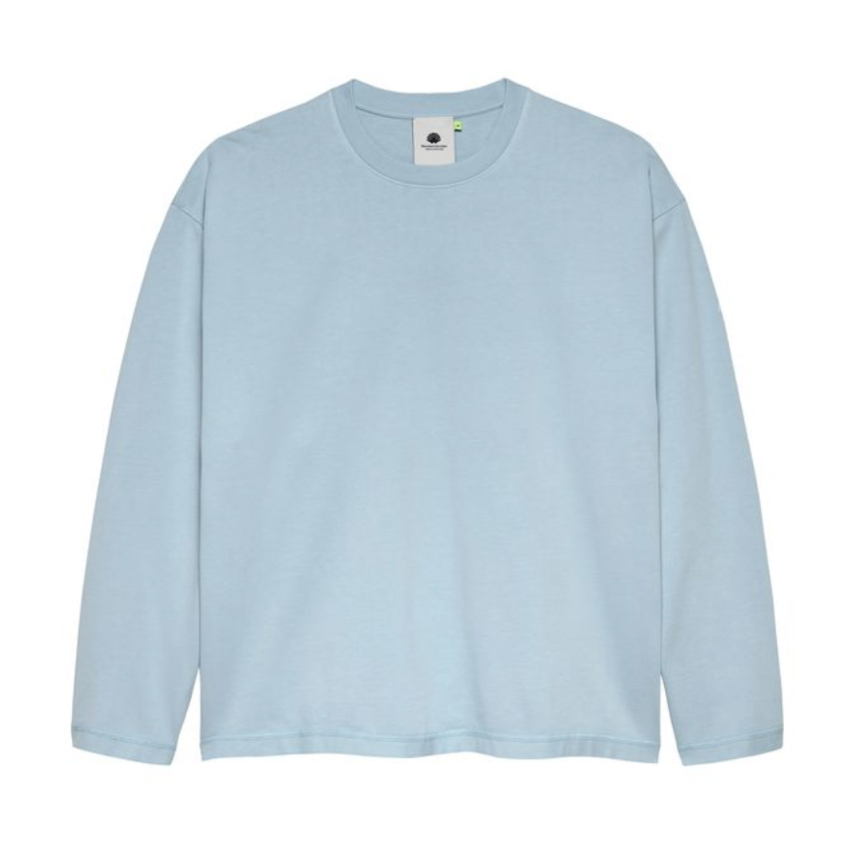 New Amsterdam Surf Association  Logo Line Longsleeve Denim Blue/White