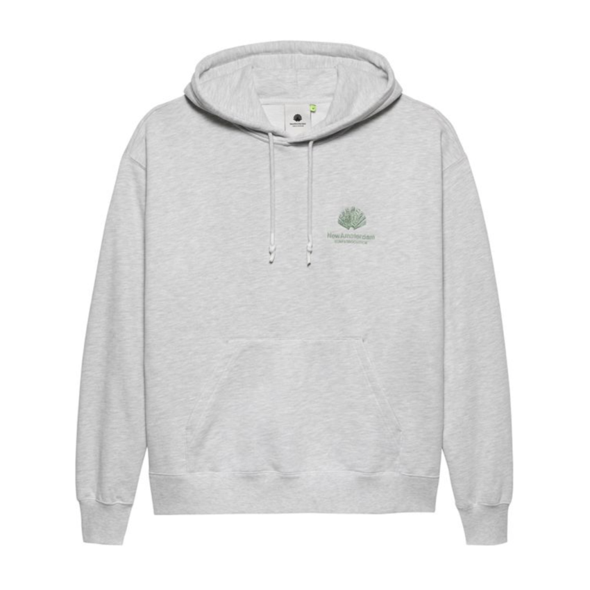 New Amsterdam Surf Association  Logo Hoodie Ash/Teal