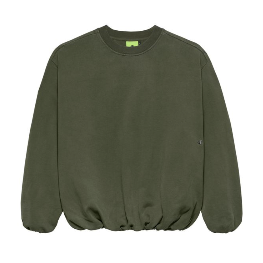 New Amsterdam Surf Association  Inflatable Crewneck Olive