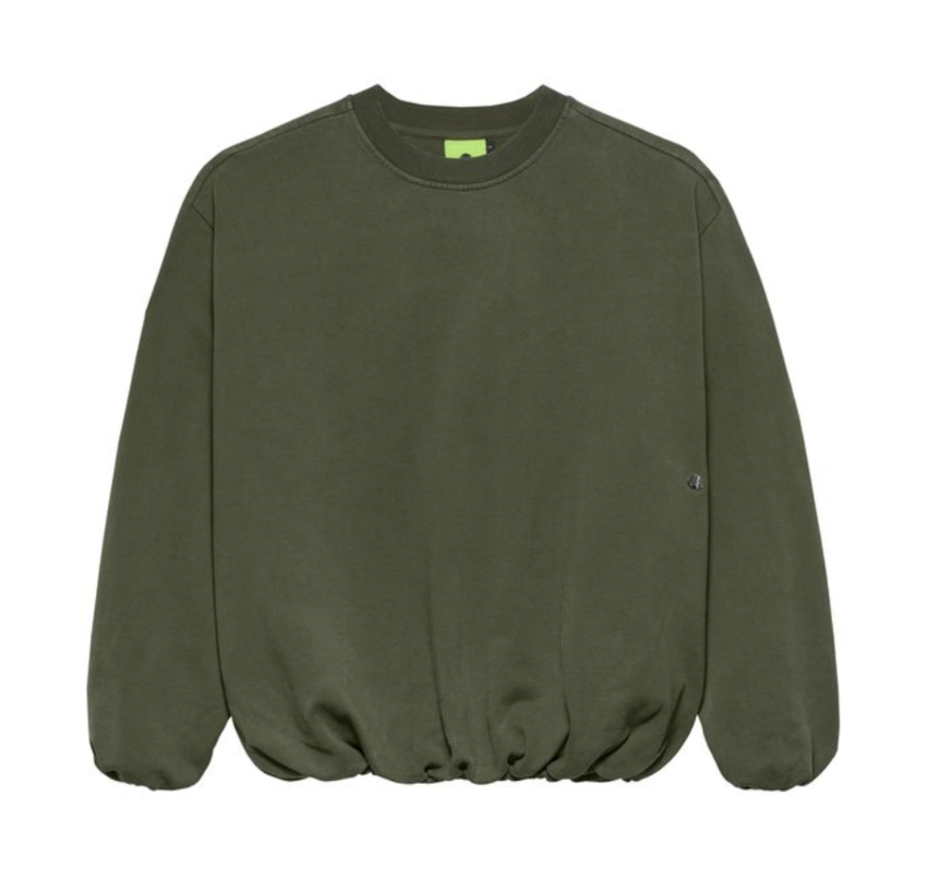 New Amsterdam Surf Association  Inflatable Crewneck Olive