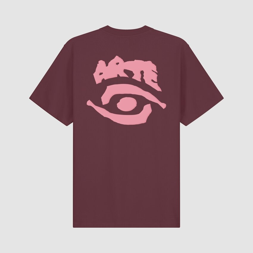 ARTE Antwerp Eye Print T-shirt Bordeaux
