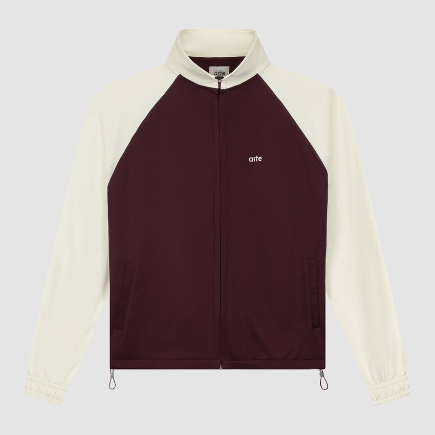 ARTE Antwerp Carded Tracksuit Jacket Bordeaux