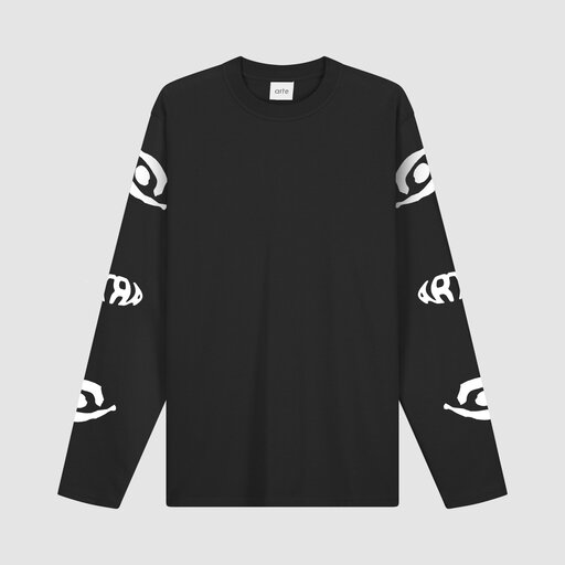 ARTE Antwerp Eye Print Long Sleeve T-shirt Black