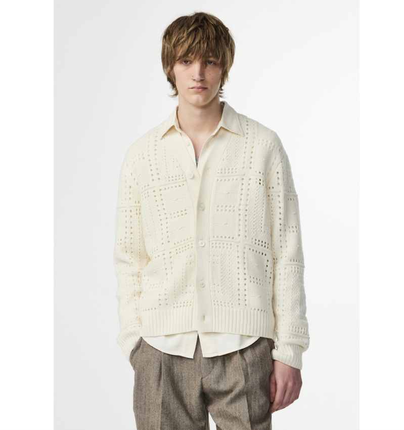NN.07 Tobias 600001 Cardigan Ivory