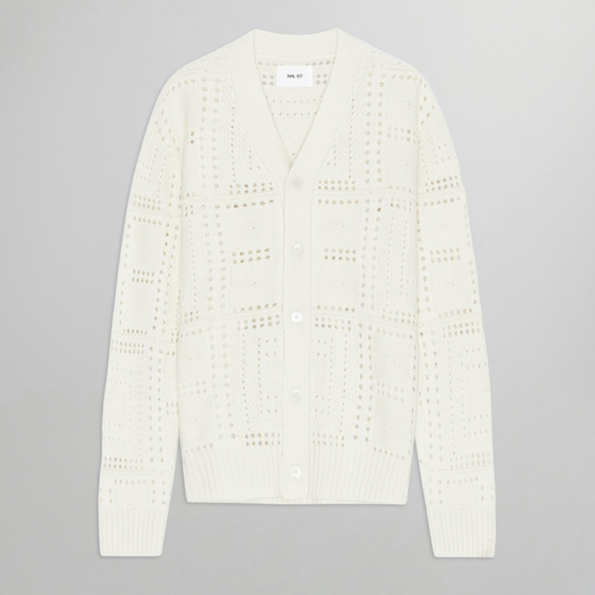 NN.07 Tobias 600001 Cardigan Ivory
